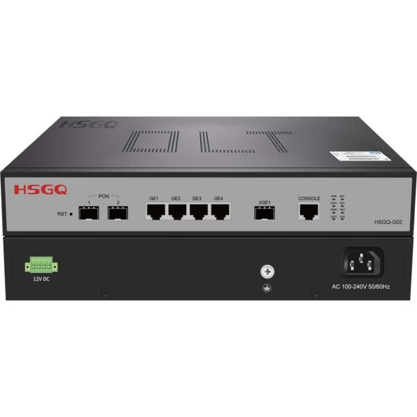 2 GPON OLT 4 GE RJ45 ports, 1 SFP+(10GE) optical uplink ports, 2 pon ports GPON OLT, HSGQ-G02